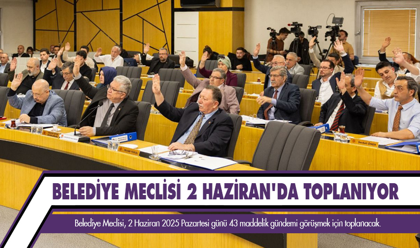 Belediye Meclisi 2 Haziran'da toplanıyor