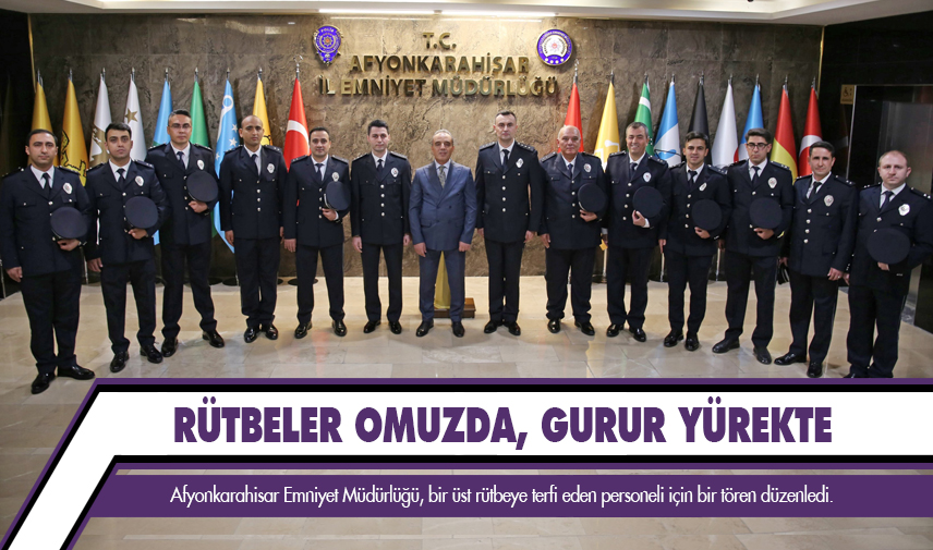 Rütbeler omuzda, gurur yürekte