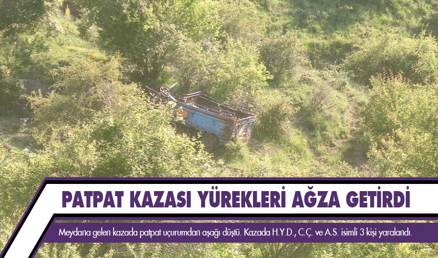 Patpat kazası: 3 yaralı