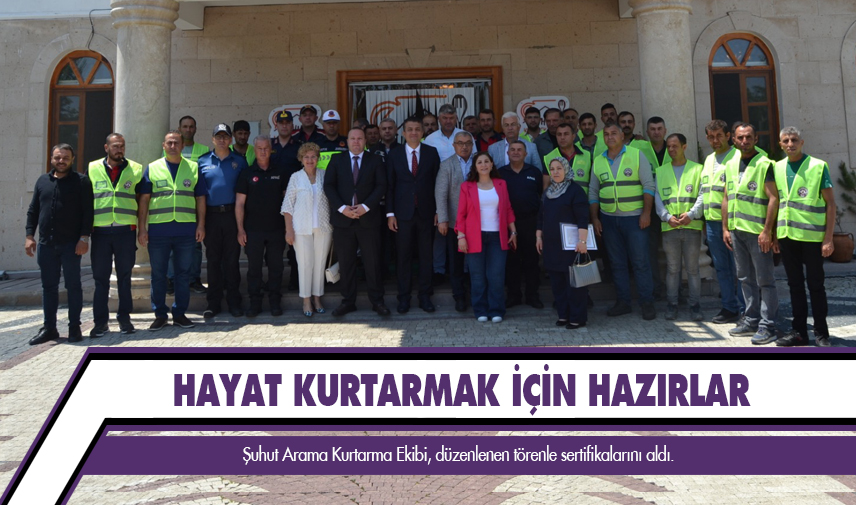 Hayat kurtarmak için hazırlar