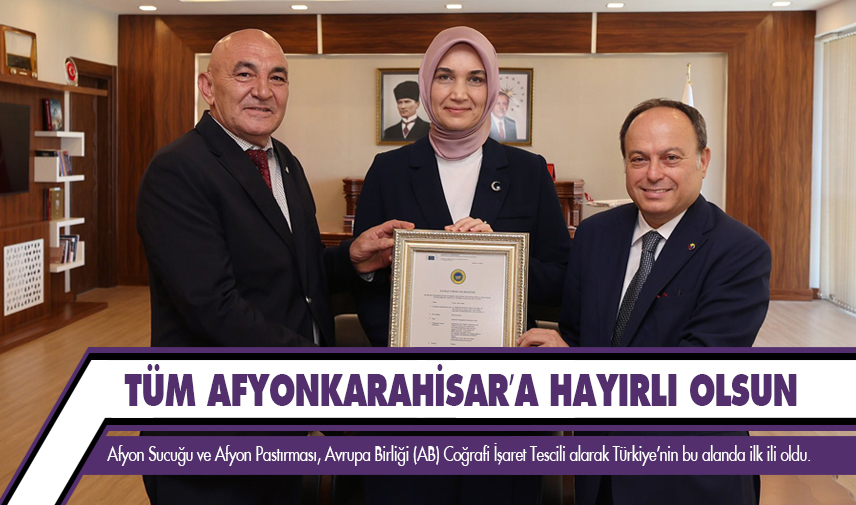 Bu başarı, tüm Afyonkarahisar’a hayırlı olsun