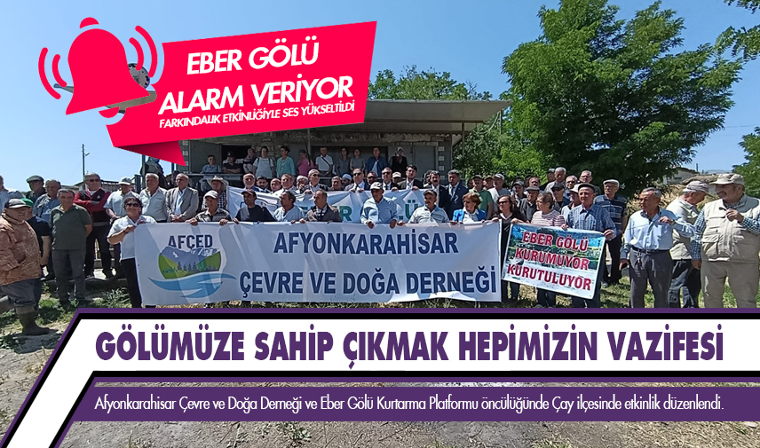 Eber Gölü alarm veriyor