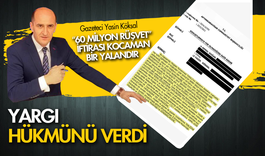 Yargı hükmünü verdi