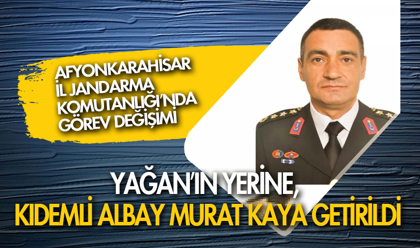 Afyonkarahisar İl Jandarma Komutanlığı’nda görev değişimi