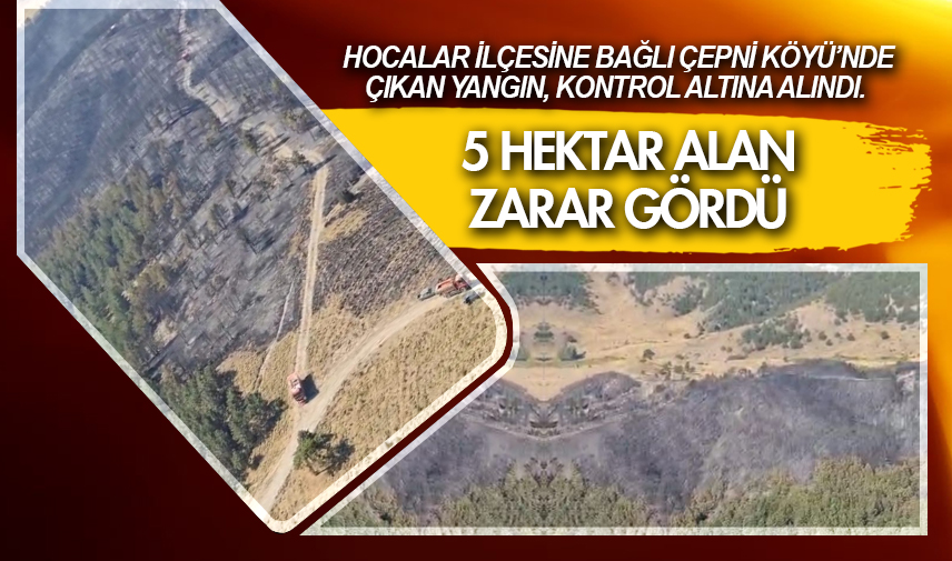 Orman yangını 12 saat sonra kontrol altına alındı