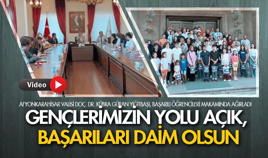 Gençlerimizin yolu açık, başarıları daim olsun