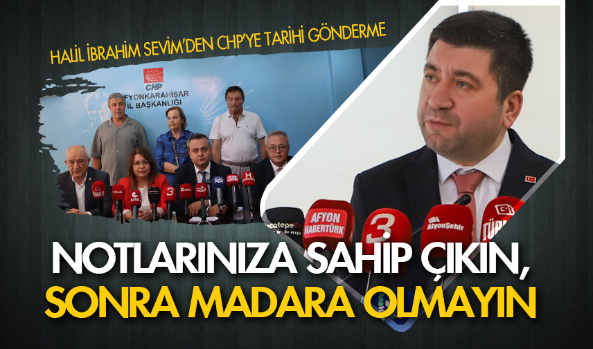 Sevim: Notlarınıza sahip çıkın, madara olmayın