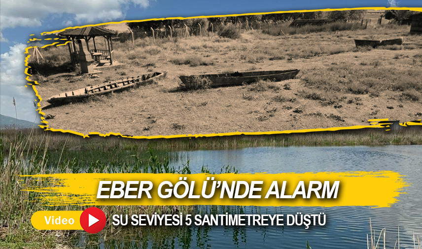 Eber Gölü’nde alarm