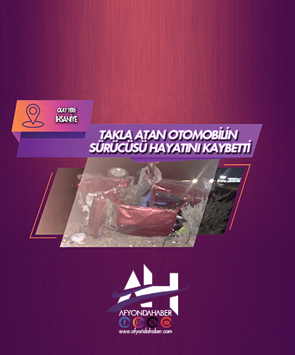 Takla atan araç sürücüsü hayatını kaybetti