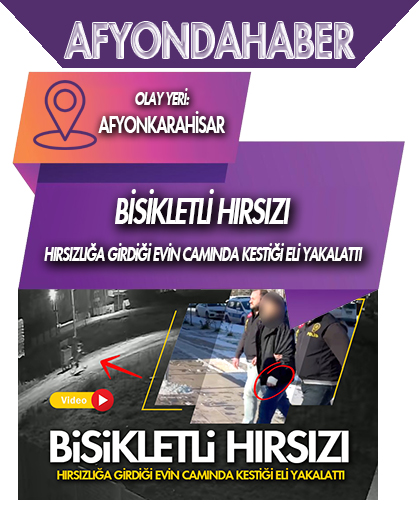 Bisikletli hırsızı hırsızlığa girdiği evin camında kestiği eli yakalattı